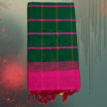Half-Pattu-Gadi-Dark-Green-with-Pink-1-1.png Vibrant Half Pattu Green & Hot Pink Gadi Saree